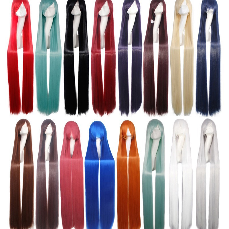 cosplay wig ancient costume for men and women 150cm long straight hair animation color hair cos foreign trade cross-border wig cosplay wig ancient costume for men and women 150cm long straight hair animation color hair cos foreign trade cross-border wig