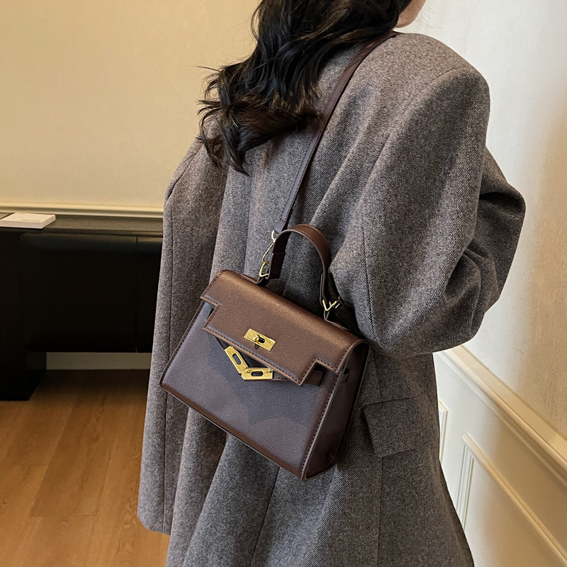 Bolso de explosión transfronteriza, bolso de mano de alta calidad para mujeres, bolso Kelly 2025, nuevo clásico de un solo hombro, bolso pequeño