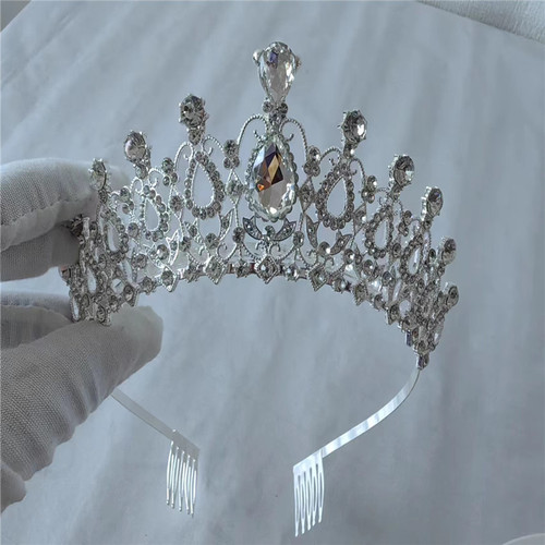 European and American exquisite bridal wedding crown headpiece children's birthday party crown hair tie photography crown manufacturer