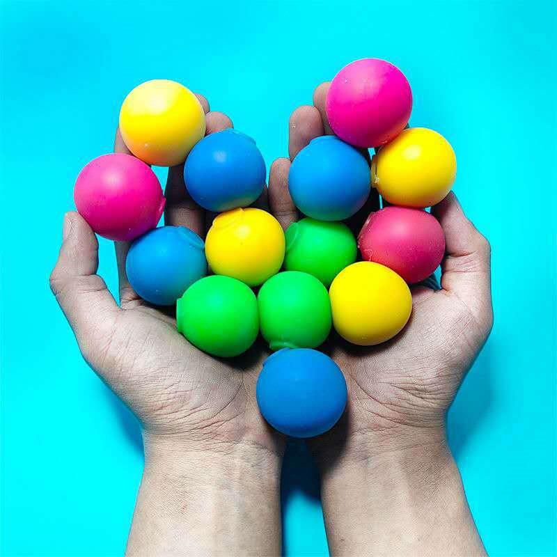 Cross-border best-selling rainbow flour balls, 3.5cm small size, stress-relieving tofu balls, stress-relief toys, and venting balls