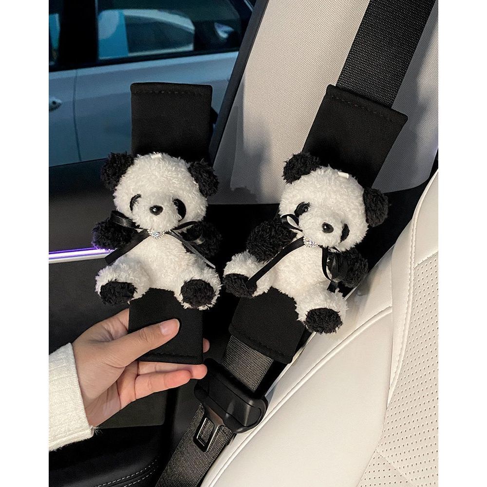 Car Seat Belt Shoulder Cover Soft Four-Season Universal Cute Seat Belt Protective Cover High-End Sense for a Couple Ladies
