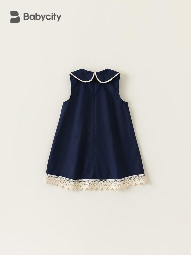 Ropa Infantil Youbao, Vestido de Verano con Encaje para Niñas, Estilo Corte, Traje para Actuaciones de Niñas Pequeñas