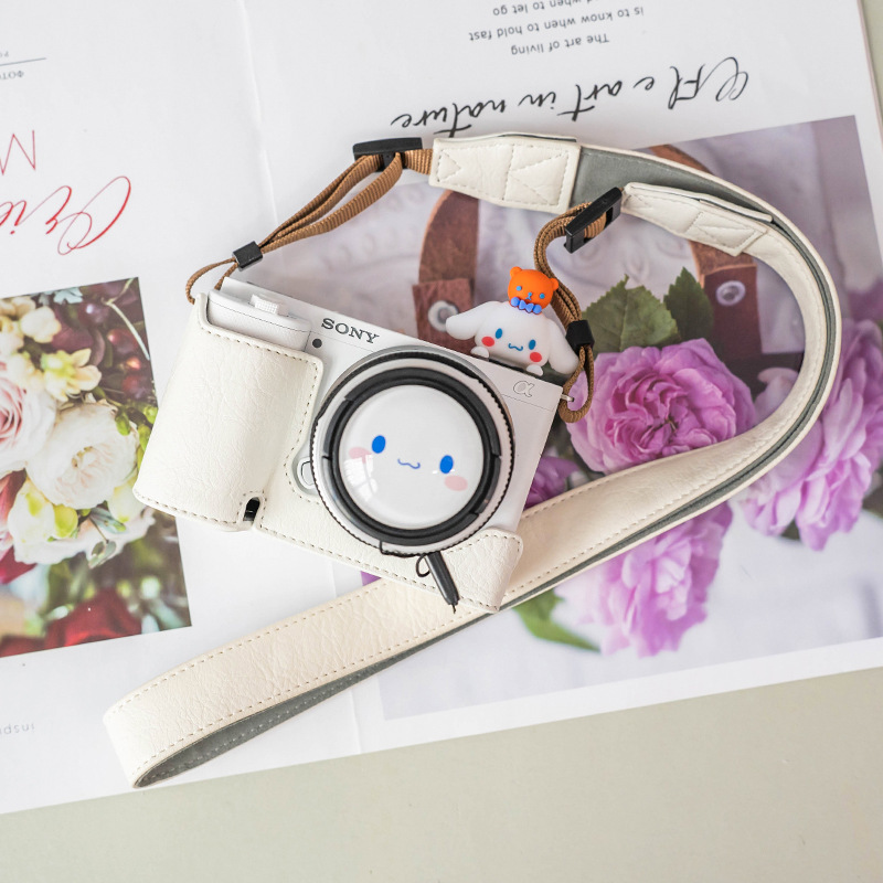 (2개) ZVE10 보호 케이스 A6400 카메라 가방 A6700 가죽 케이스 A7M3 베이스 백 A7R3 카메라 액세서리