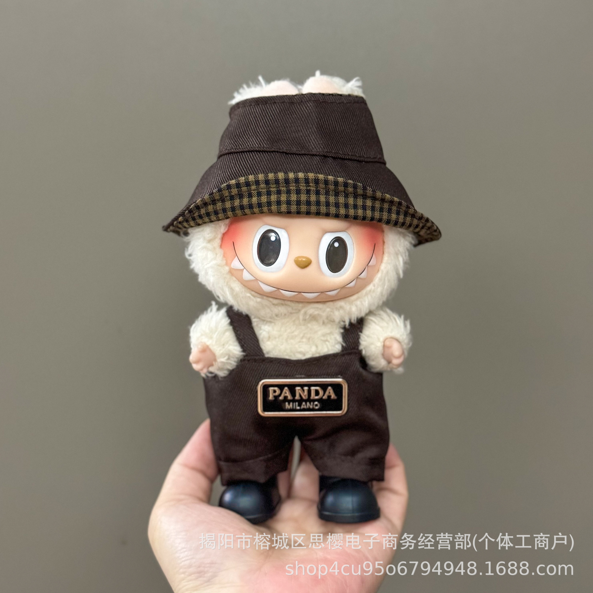 Ropa exclusiva para muñeco Labubu – prendas de peluche 17 cm, falda y traje para primera y segunda generación