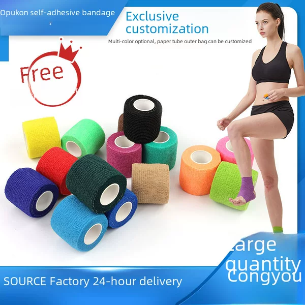 Factory direct elastic bandage non-woven tattoo sports bandage elastic bandage self-adhesive bandage