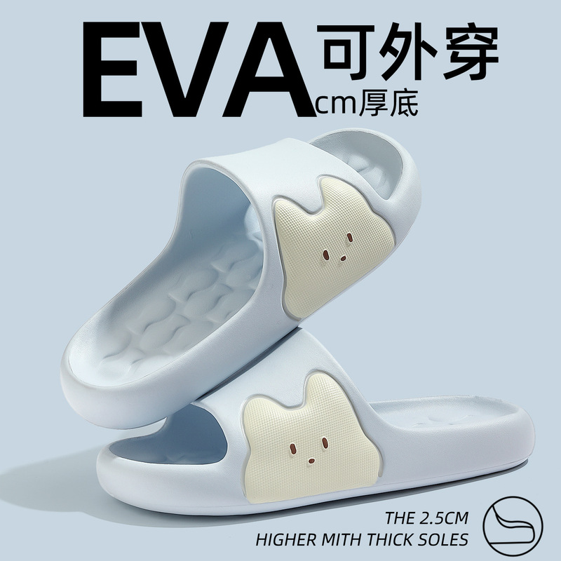Eva Slippers for Women New Style Cartoon Kitten Indoor Home Soft Bottom Massage Home Sandals and Slippers for Men Wholesale