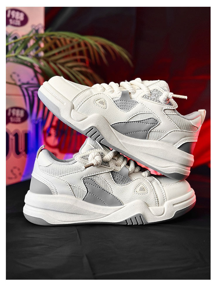 Sorte samurai skateboarding sko casual daddy sneakers_voghion.com