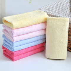 Towel Small Square Towel Bamboo Fiber Towel Bamboo Charcoal Face Towel Dish Towel LB00151