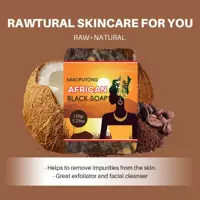 Трансграничные взрывы African black soap Африканское черное мыло Масло ши Мыло ручной работы