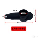 源头厂家 硅胶烟斗型端子绝缘线束胶套蓄电池线缆接线柱护套