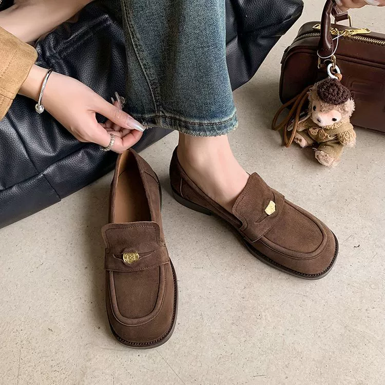 Кашемировый значок золотая монета классическая обувь Lefu осенью и зимой 2024 года