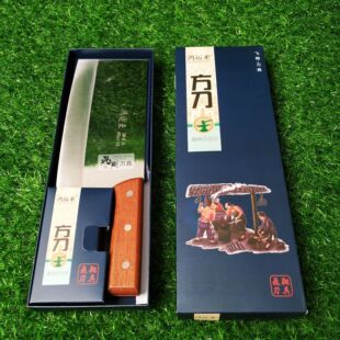 Stainless steel kitchen knife with wooden handle kitchen chopping knife for running rivers and lakes kitchen chopping knife wholesale