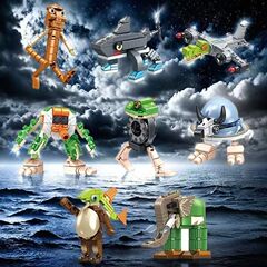 AI 山海経面白いキャラクターと同じスタイルのビルディングブロックは、レゴタンタントンゴウ木製スティックマン組み立ておもちゃと互換性があります