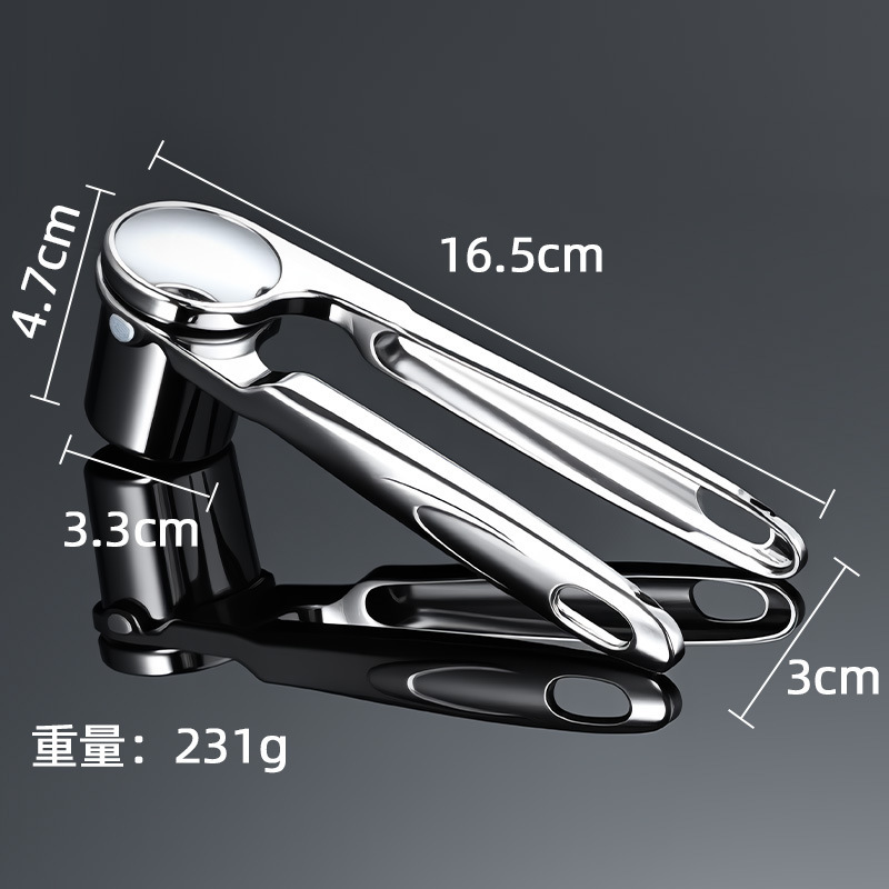 亜鉛合金製ニンニクプレス、回転式ニンニクプレス、新型ニンニクプレス、手動回転式ニンニクプレス、ニンニク潰し器|undefined