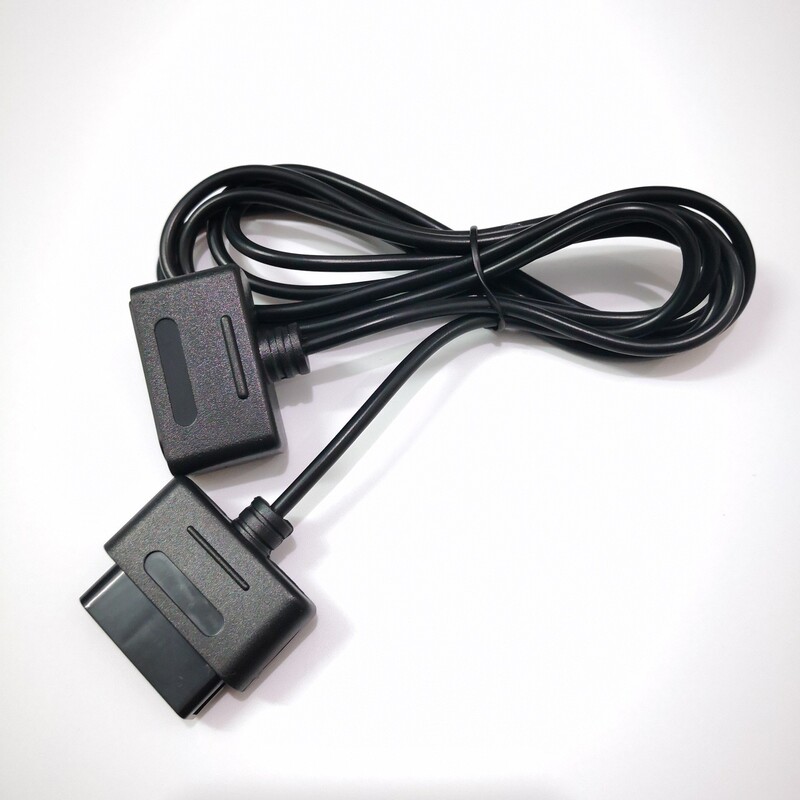 Super Nintendo Console Controller Extension Cable Snes Game Console Nefc 1.8m Compatible with Classic Red and White Classic Replica Peripherals Super Nintendo Console Controller Extension Cable Snes Game Console Nefc 1.8m Compatible with Classic Red and White Classic Replica Peripherals