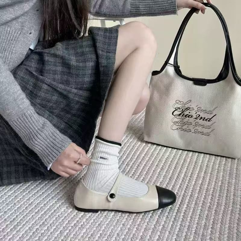 卷边袜子女秋冬女士中筒袜撞色字母刺绣袜子日系ins潮miu系堆堆袜|undefined