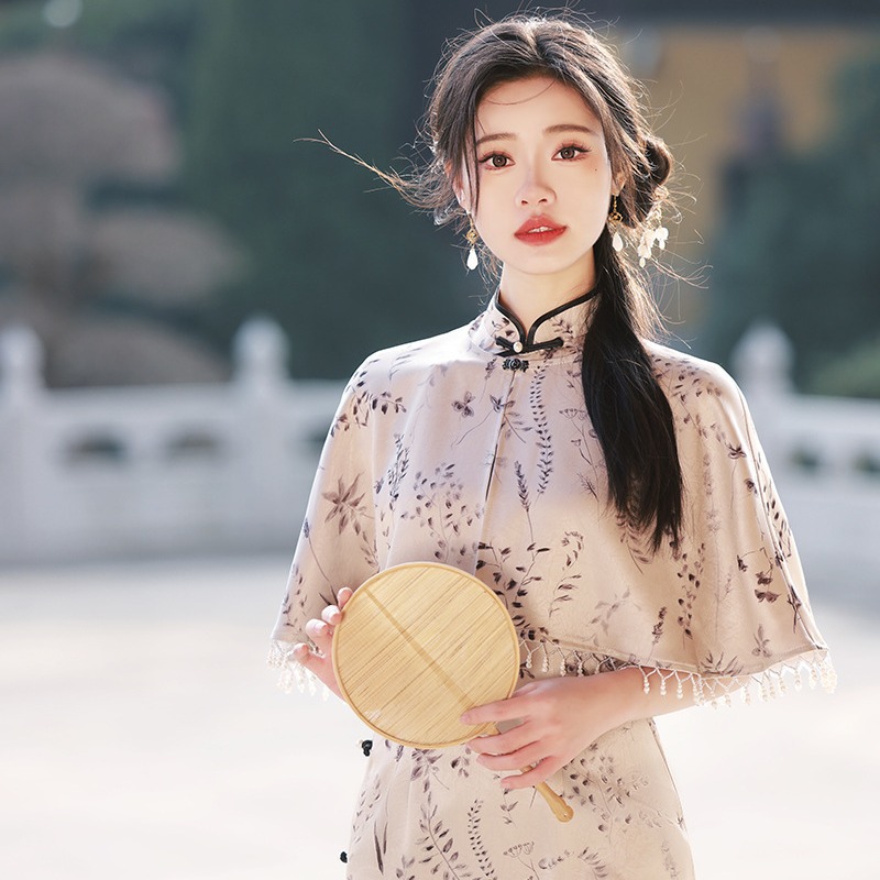 Spring summer double-sided elegant cheongsam