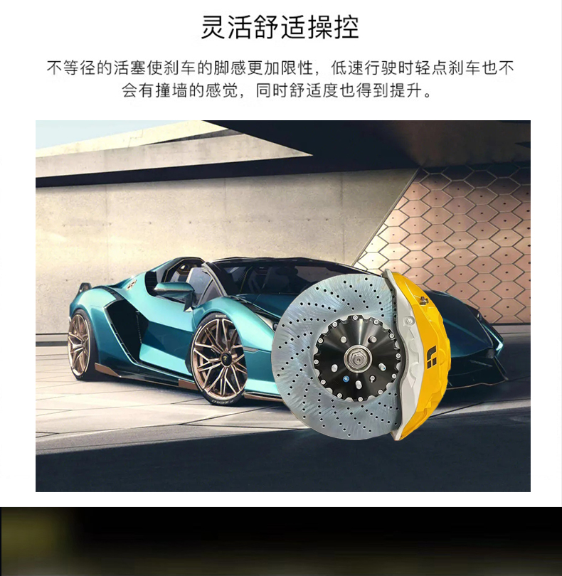 Suitable for Bmw Mp Caliper New 3567 Series X3X5X6 Disassembly M5 Brake Caliper Upgrade Large Four-Piston Modification