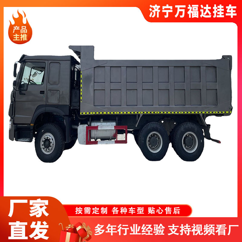 Transfer Right Cockpit Mine Engineering Vehicle 10 Wheel Slag Transport Truck 371 Hp Dump Garbage Truck