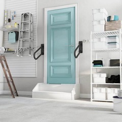 亞馬遜樓梯扶手壁掛式防撞扶手浴室扶手室內外黑色門廊欄杆車庫