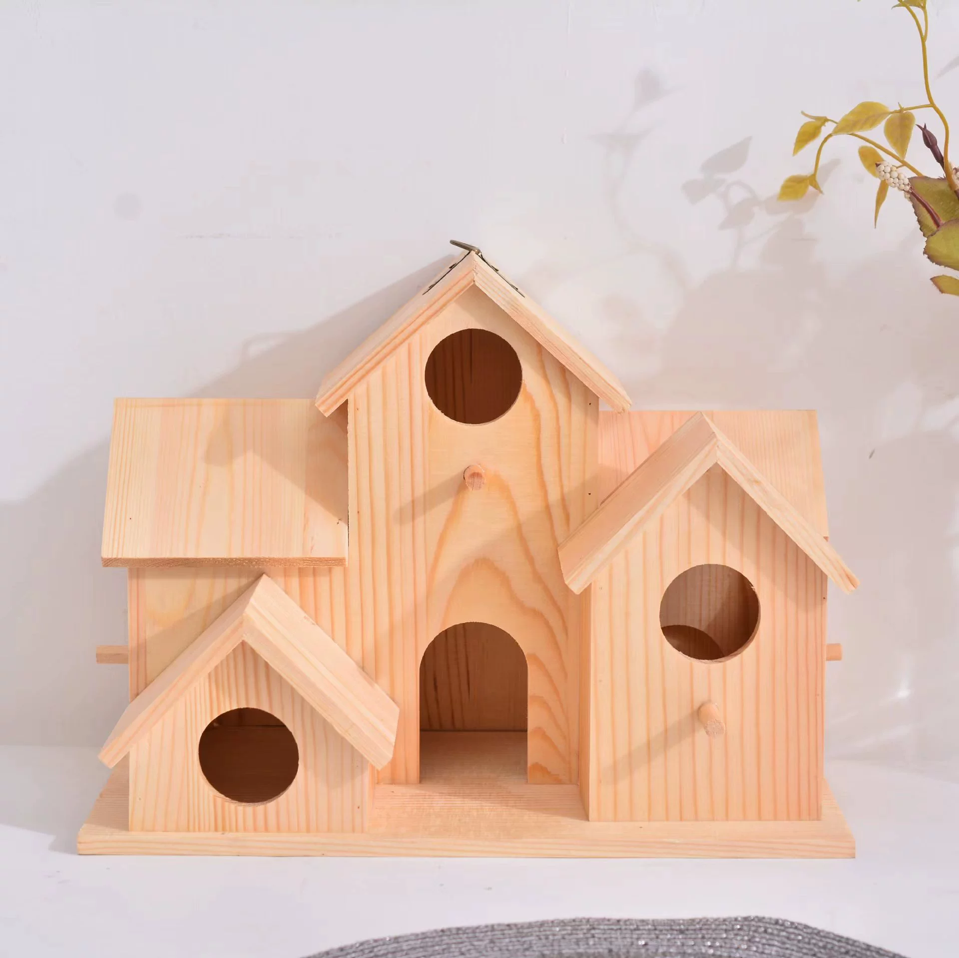 Трансграничный плагин нового продукта-деревянное Птичье гнездо, садовое Птичье гнездо, украшение двора, разведение дома из цельного дерева, птичье гнездо