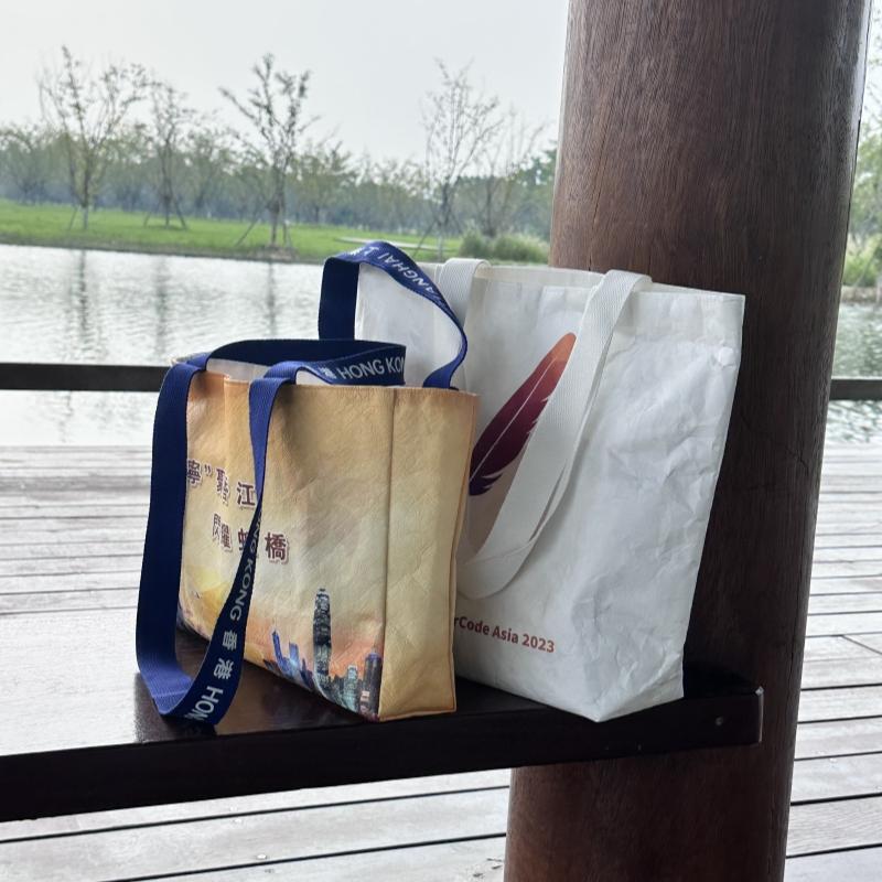 加急杜邦纸袋定 制单肩手提防水复古文艺通勤购购物环保袋帆布包