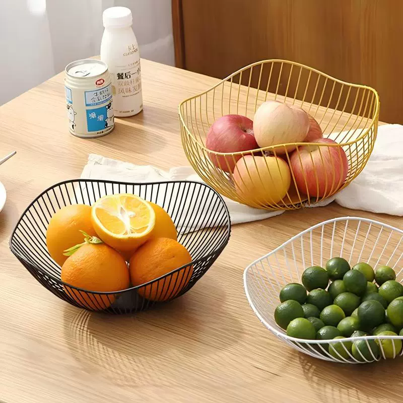 Фабричный прямой продажа Lotus Leaf Fruit Basket Home Living Room Coffee Table Snack Storage Basket Simple Style Imitation Rattan Fruit Plate