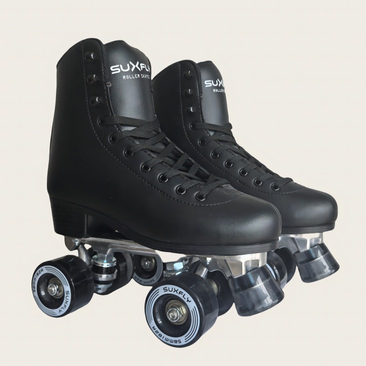Foreign Trade Customized Cross-Border Roller Skates for Adults and Kidsren, Double Row Four Wheels with Front Brake, Roller Skates Wholesale