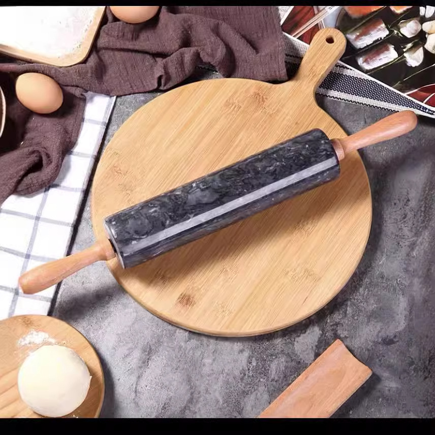 Haosheng mármol Rolling pin tamaño hogar comercial crujiente caminar martillo pastel hornear herramienta traje nuevo recomendar