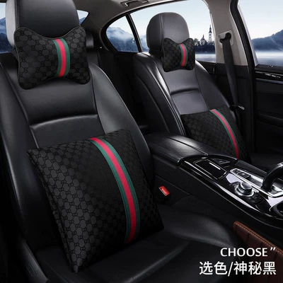 Headrest Cushion Waist Back Interior Car