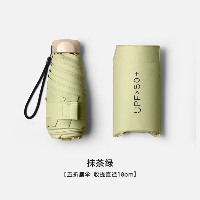 Paraguas Mini Plegable para Mujer con Protección UV UPF 50+ para Sol y Lluvia image 11