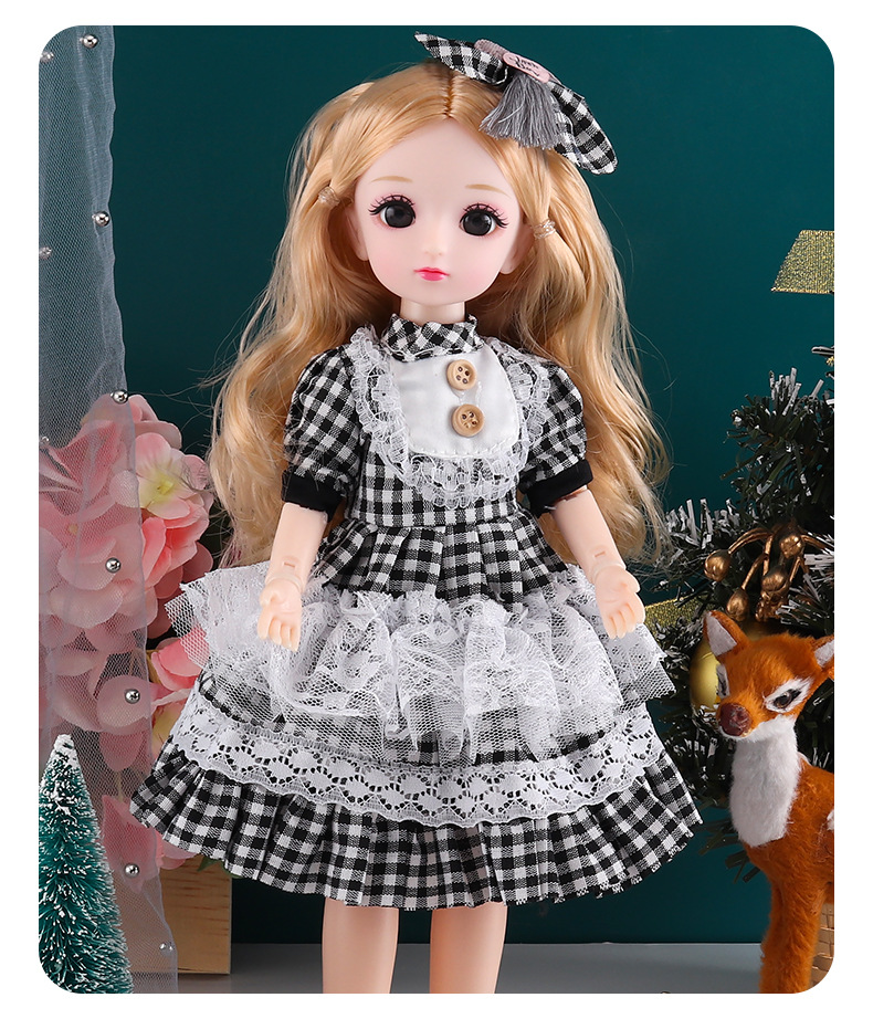 Poppenprinsessenset van 30 cm met 23 beweegbare gewrichten, BJD-aankleedpop op schaal 1/6, kinderspeelgoedcadeau, groothandel_voghion.com