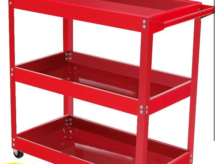 工具车工具箱三层手推车汽修车间多功能零件车五金移动架子层置物