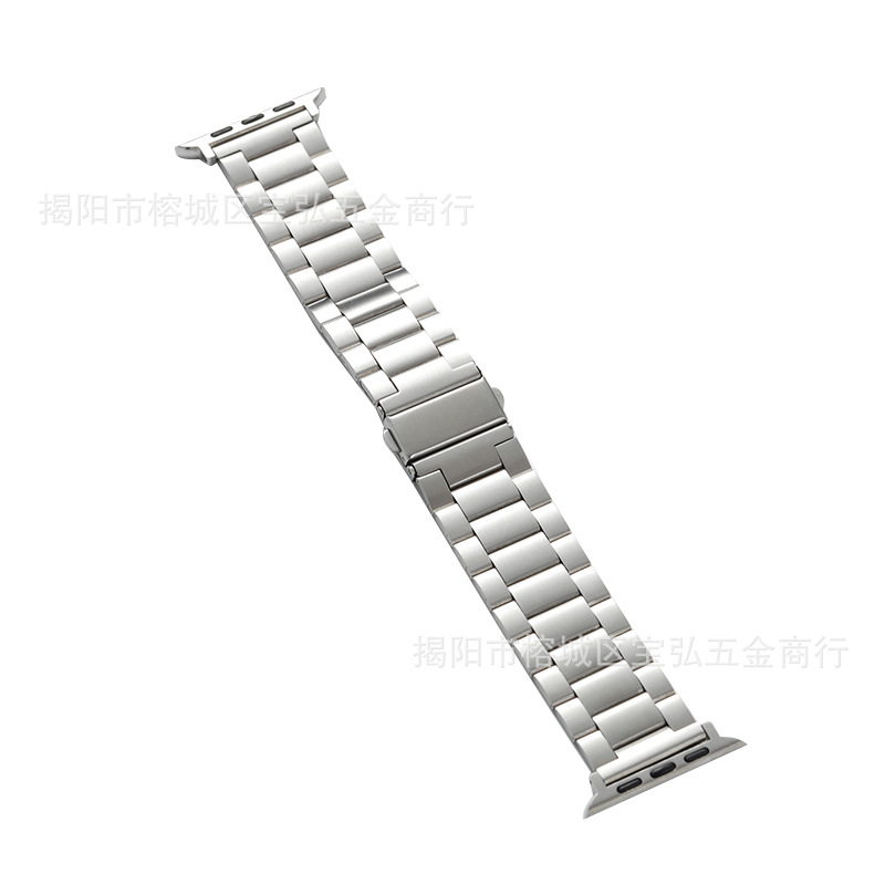 Aplicable Apple iwatch tres perlas Apple Watch correa Huawei gt4 acero inoxidable tres perlas correa