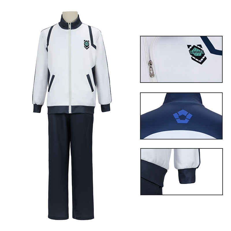 BLUELOCK Blue Prison Cosplay Tracksuit Set, Jieshi Yifeng School Uniform, Anime Performance Costume