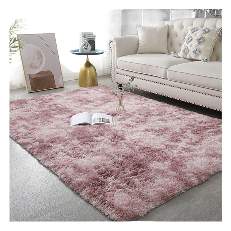 Larga de lana engrosada sala de estar dormitorio cocina baño absorbente de lana de seda empate teñido alfombra de piso estera de la puerta