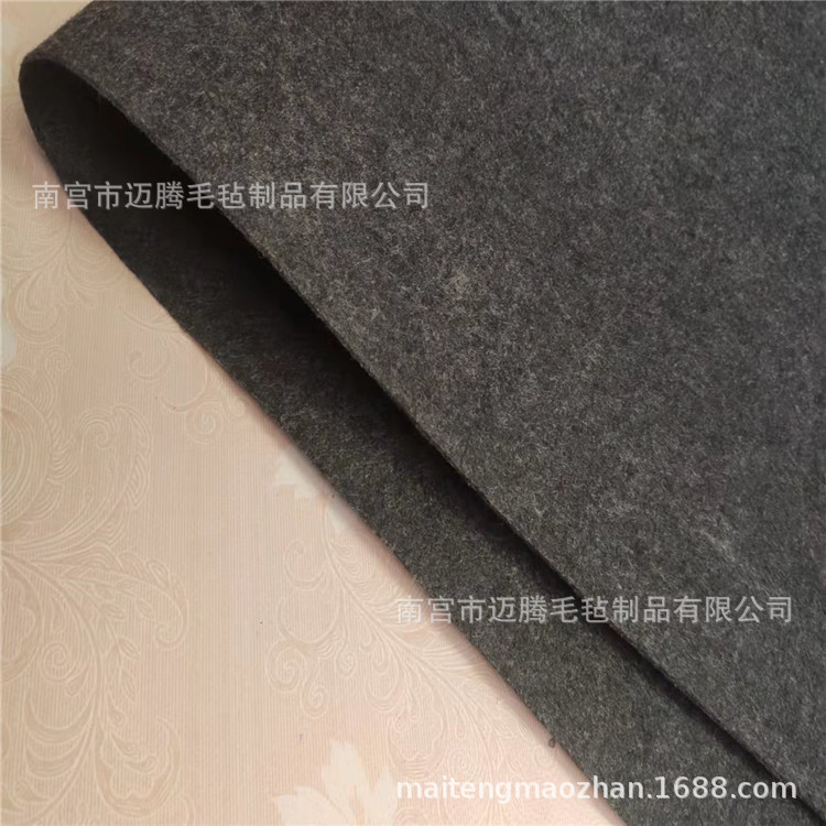 黑色植树袋加硬针刺无纺布 植物蔬菜种植袋毛毡布 加厚美植袋布料