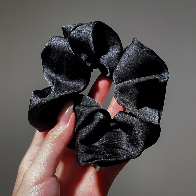 16g Weight Hair Tie Hair Accessories Type 1 Piece Quantity Holiday, Daily Occasion Solid Color Pattern Women's Gender Simple Style Style Satin Pork Intestine Hair Band   Artificial Silk Rubber Band Simple Retro Headband Hair Accessories 7