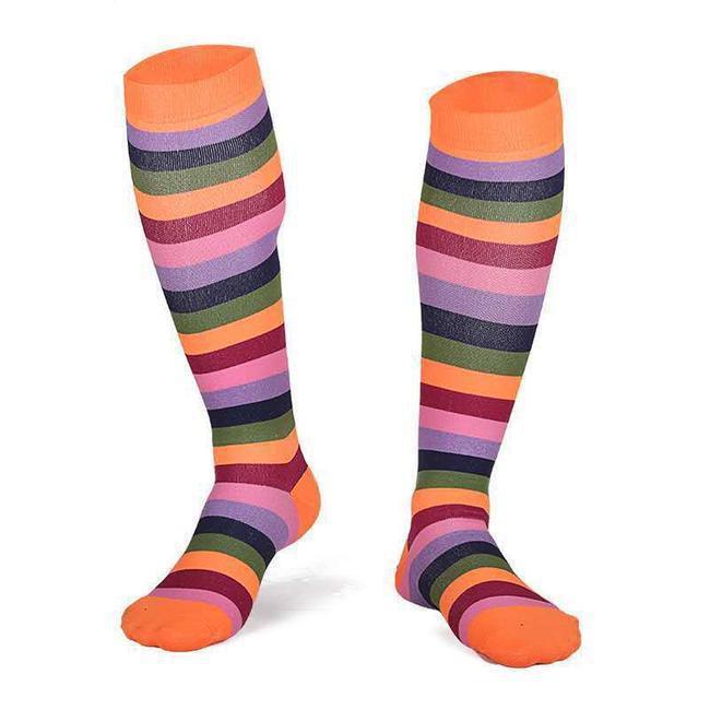 Ready Stock Christmas Socks Export Yama New Varicose Compression Socks Nurse Socks Colorfulful Stockings
