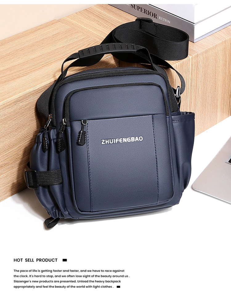 2025 New fashionable men's bag, large-capacity single-shoulder bag, durable backpack, multi-pocket business casual men's crossbody bag undefined