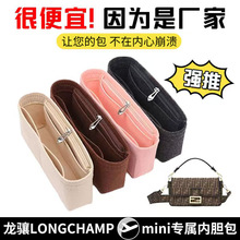 龙骧内胆包新款毛毡饺子包女士化妆品包大容量收纳毛毡包跨境批发