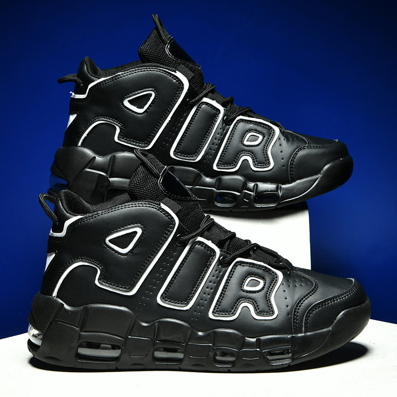 Otoño transfronterizo de hombres zapatos de baloncesto de gran tamaño de cuero amortiguador zapatos de aire zapatos deportivos ligeros zapatos de moda zapatos casuales zapatos de hombre image 2