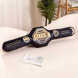 拳击格斗UFC金腰带抱枕毛绒玩具长条枕头睡觉送男生创意生日礼物