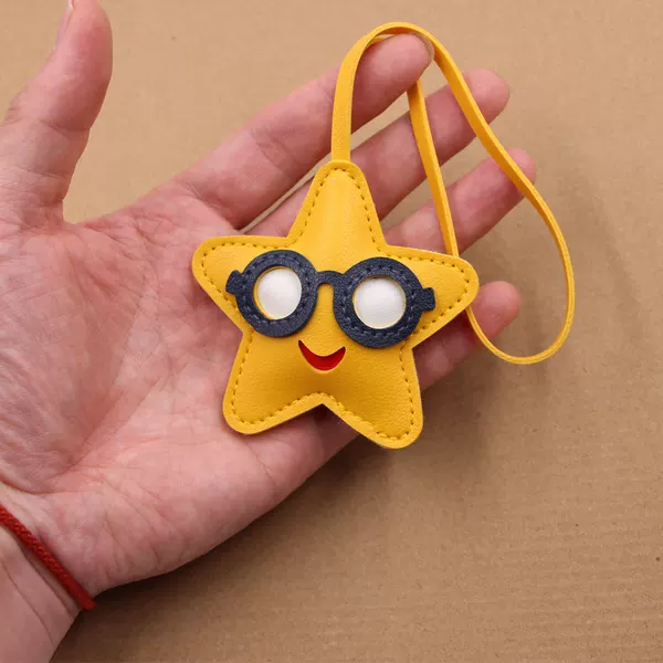 Beach Sunglasses Cool Star Lanyard Leather Pendant Luggage Pendant Miu Clothing Accessories Pendant Matchinging Accessories