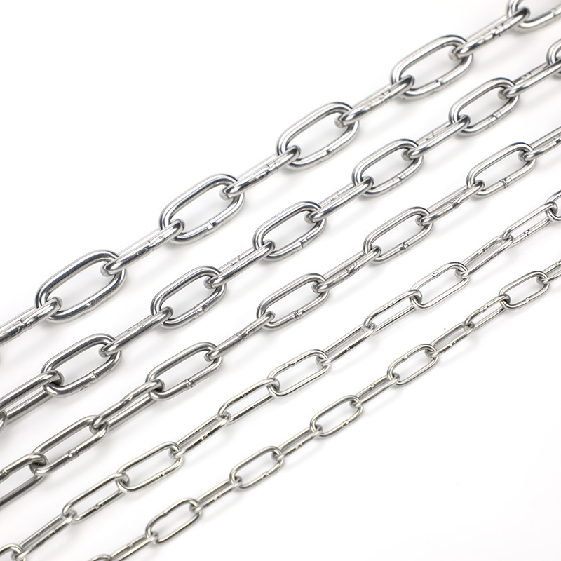 晾衣服扣挂加粗铁环不锈钢链条不绣纲晒衣服连条铁链子的扣环扣.