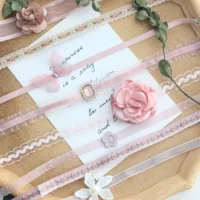 Оригинальный дизайн бабочка chocker ошейник розовая цепочка ключицы розовая девушка кружева чокер ожерелье