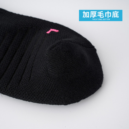 Manufacturer's Custom Logo Adult Professional Basketball Socks with Thick Towel Sole Mid-Calf Elite Basketball Sports Socks