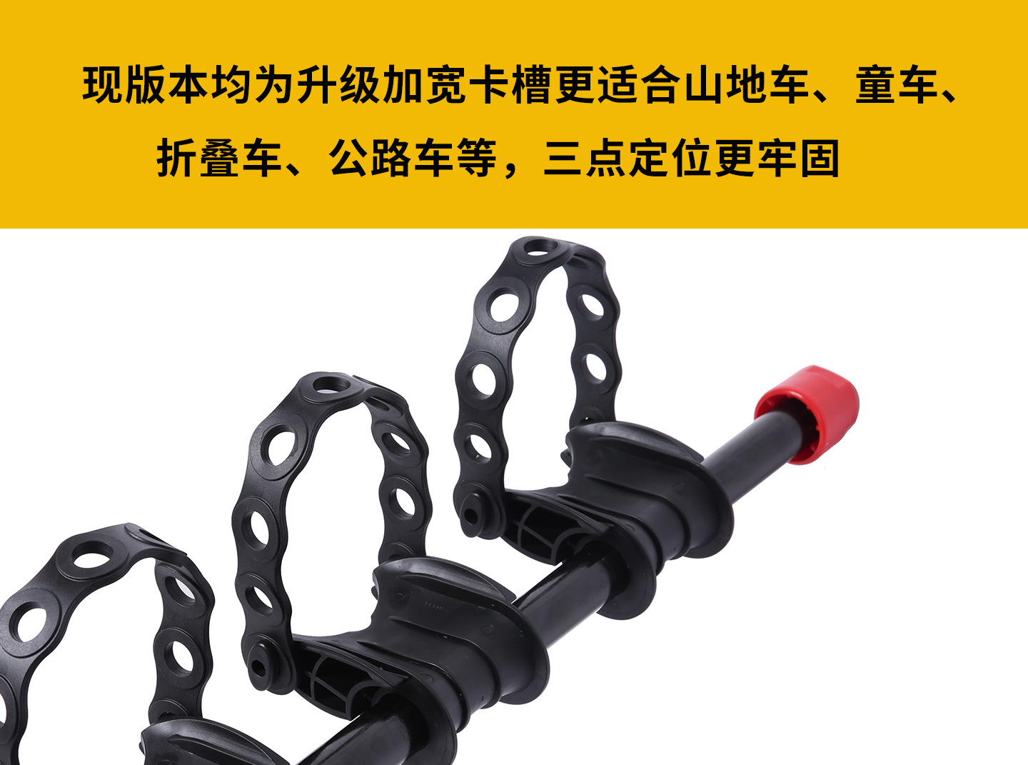Folding car spare tire-style rear bicycle rack for Wrangler, Tank 300, Bronco, BJ40, Formula Leopard 5