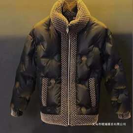 【新款高品质】男士保暖舒适棉服冬新款潮流厚款立领轻奢外套棉衣