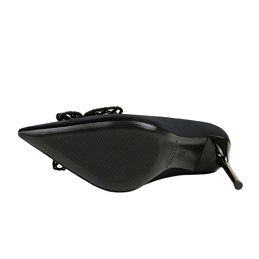 Kleurrijke stiletto pumps met strik voor dames_voghion.com